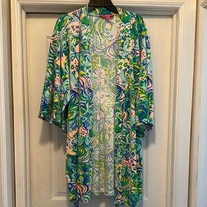 Lilly Pulitzer Blue and Green robe